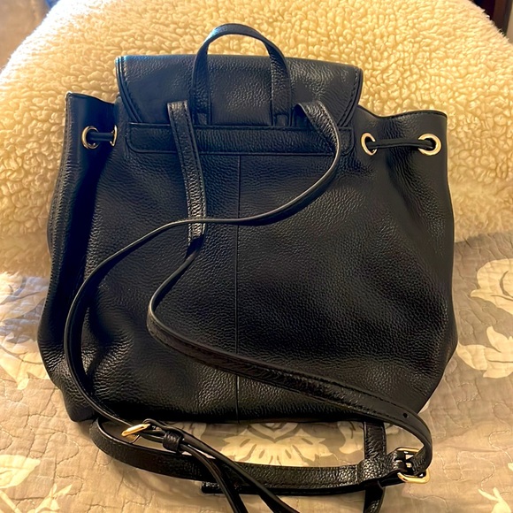‼️‼️SOLD‼️‼️Kate Spade black leather backpack ♠️ - Picture 3 of 11